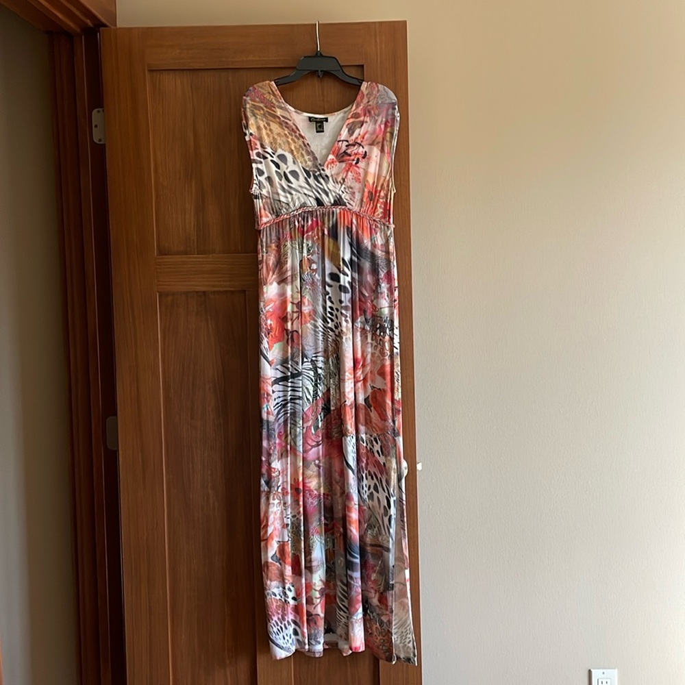 Cartise animal print maxi dress - size 4.